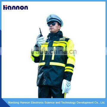 Police reflective waterproof 260T taffeta and 100% polyester protective clothes for winter