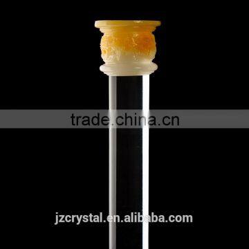 Extra White Polished Crystal Glass Pillars