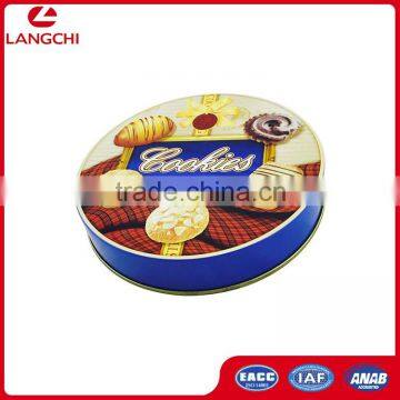 Round High Quality Biscuit Tin Box