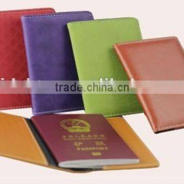 factory custom leather passport cover,pu leather passport cover with card holder