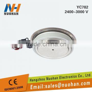 YC782 2300A 2200~2600V SCR High Current High Voltage Disc Type Ceramic Thyristor photo-6