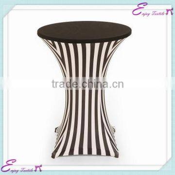 YHT#32 stripe spandex cocktail table cloth polyester banquet wedding wholesale cheap table cloth