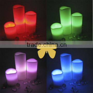 realistic flameless flicking battery operated decorative dripping wax led candle