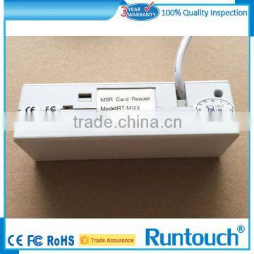 Runtouch RT-M123 White Wireless Magnetic/chip Card Reader With free SDK