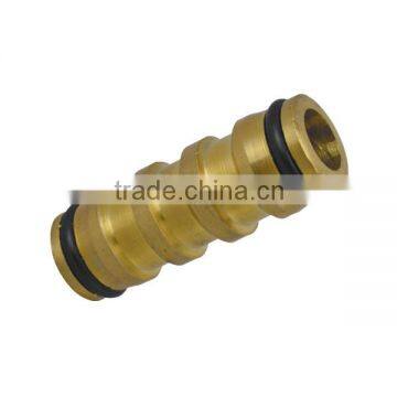 Brass 1/2 inch two way hose coupling water fitting