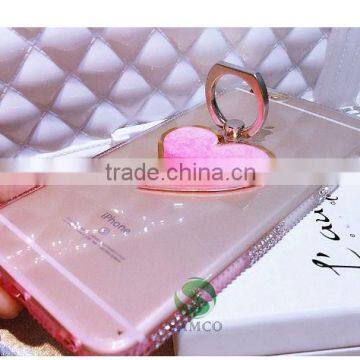 Samco Luxurious Heart Shape Decorative Cell Phone Holder Finger Grip Ring Stand photo-6