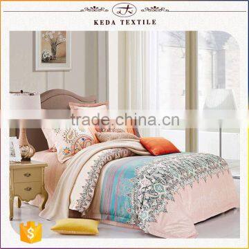 China wholesale 100% cotton about 200TC bed sheet custom printed latest bed sheet designs