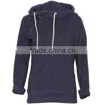 Blank fitted french terry Hoodie Sweatshirt