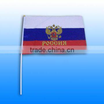 bob trading Polyester Hand flag brand ODM hand flag with pole