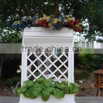 Garden wooden flower pot