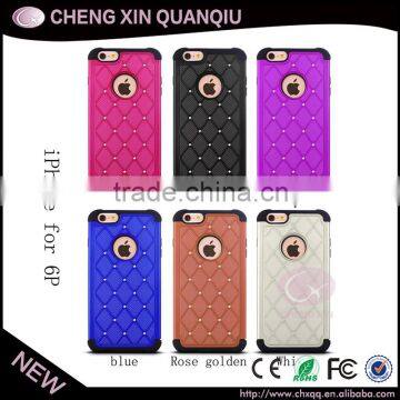 [CX]2016 new design high quality custom phone case bling bling rhinestone case for iPhone6plus shockproof for iphone waterproof