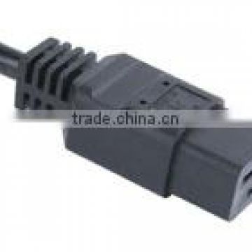 IEC C19 connector male female ac power cord plug