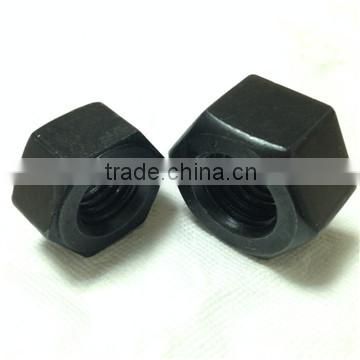 High quality astm a194 gr 2h nut black finish