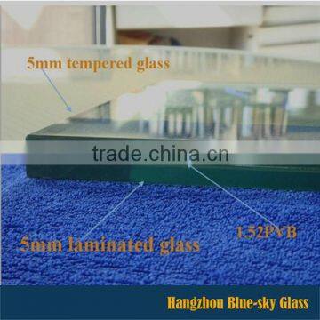 AA 5+5 6+6 8+8 competitive price tempered laminated glass for buildings