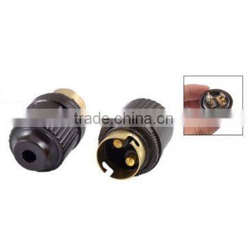 Plastic Black B22 Lamp Light Bulb Lamp Holder Socket photo-3