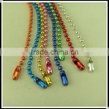 Colored spool package metal bead chain