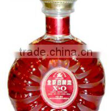 125ml clear empty glass whiskey bottle