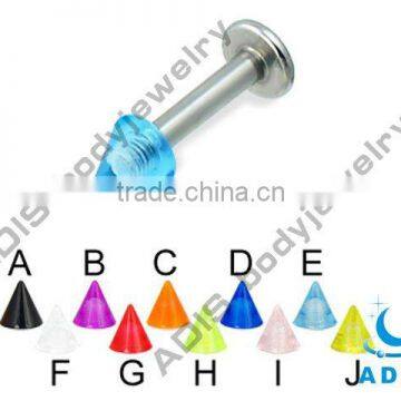 Fashion Piercing Custom Wholesale Colorful Acrylic Lip Labret Ring photo-4