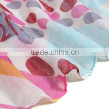 Flower Printing Most Popular Infinity Scarves Oem photo-4
