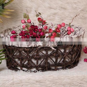 China rattan basket colorful eco-friendly felt bread basket for home decoration