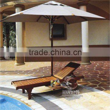 Wooden Sun Lounger Swimming Pool Lounger Chair