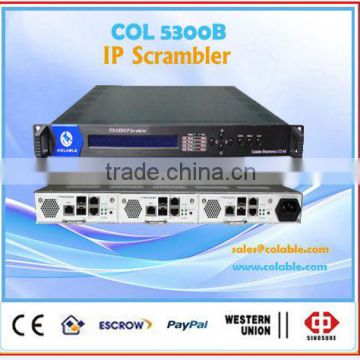 COL5300B ip video scrambler module for CA and SMS system, RJ45 video multiplexer and video scrambler