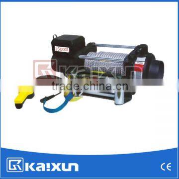 DC 12V Electric Winch KDJ-15000L with remote control