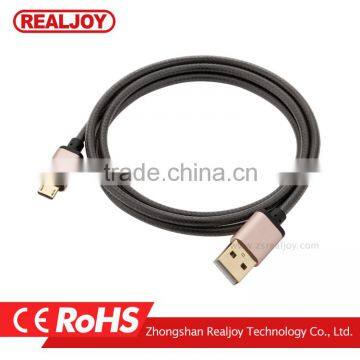 New 0.2m/1m/2m/3m Sample Order Mix Color Zinc Alloy Smartphone Braided Charging Data Micro 2.0 Usb Cable photo-3
