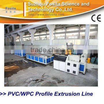 PVC wood plastic window and door Profile Extrusion Line