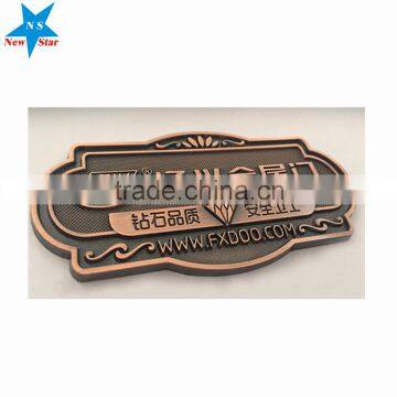 Factory manufacturer with 2d 3d design zinc alloy custom metal name plate