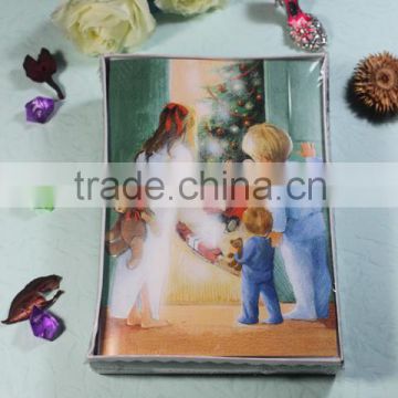 paper greeting card for christmas