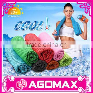 UV protection sports sweat cooling towel magic ice towel