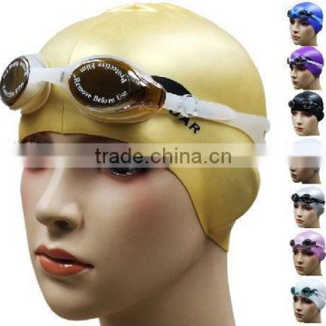 High quality of 100% silicon waterproof swimming hat/caps