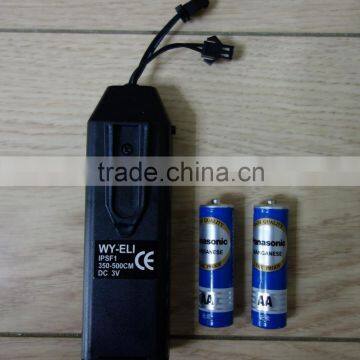 WY-ELI-IPSF1-350-500cm AAX2PCS EL WIRE Battery INVERTER / el wire 3V Battery driver