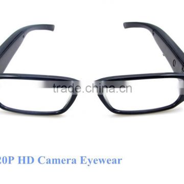 720P HD camera glasses 5 mega pixels hd camera glasses Max 30fps CMOS pinhole camera