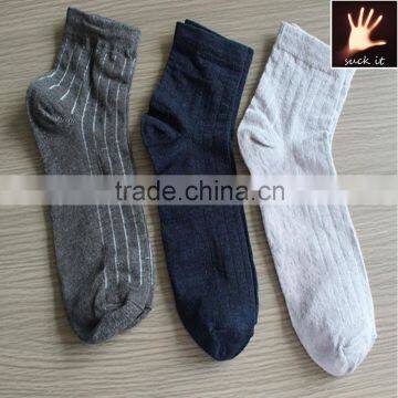 linen stripe Breathable comfortable antibacterial antibacterial men socks