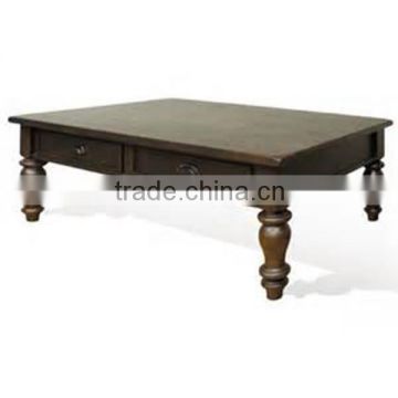 Supply wood coffee table legs with turned legs in high quality