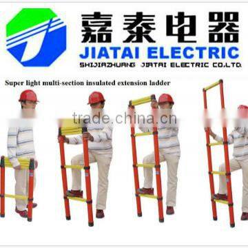 Super light FRP Insulated telescopic ladder