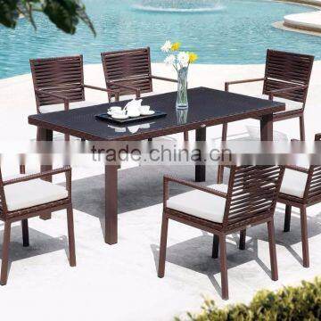 Best Selling Wicker Rattan Dining Set - Synthetic Outdoor Rattan Dining Set furniture