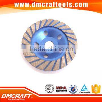 Turbo wave diamond grinding cup wheel