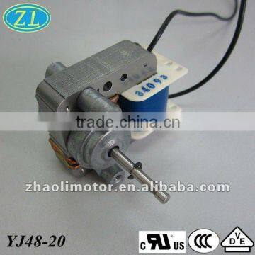 Heater fan motor Shaded pole motor YJ48-20:120/220v,50/60hz low rpm ac electric motor for humidifier,oven,fan heater
