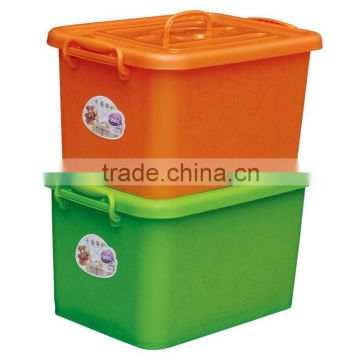 Multicolour Plastic Cartoon Cute Storage Toy Box