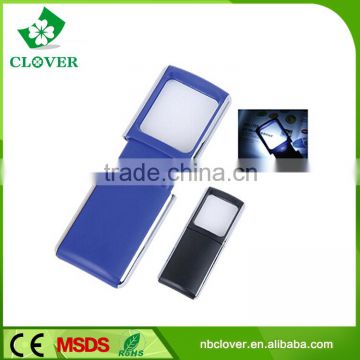 Promotion gift portable types of magnifying glass with light                        
                                                Quality Choice