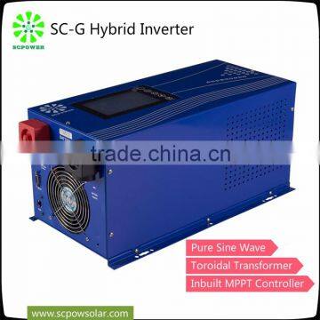 With built-in MPPT solar charge controller Pure sine wave solar inverter