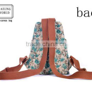Beautiful Newest Design Canvas School Backpack for Teenage Girls photo-3