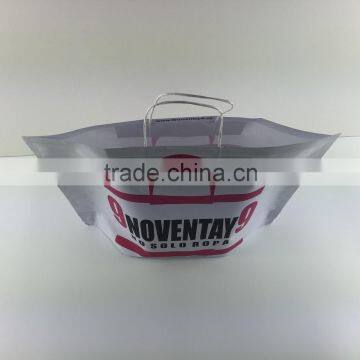 2016 New White Kraft Paper Bag With Twisted Handles photo-2