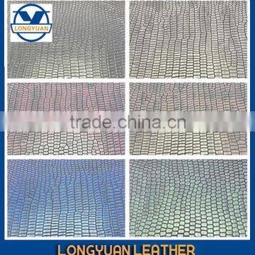 Crocodile Embossed Fabric Animal Skin Leather photo-3