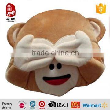 Stuffed Soft Custom Monkey Emoticon Plush Emoji Pillow photo-2