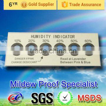 humidity indicator cards 10%-60% color change