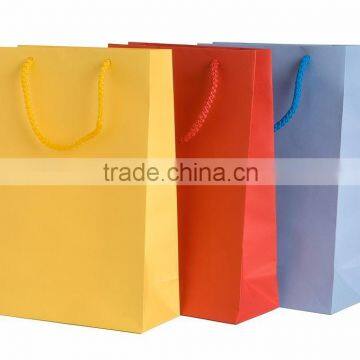 Reusable eco colorful hand custom printing kraft paper shopping bag